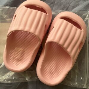 Toddler girl slides